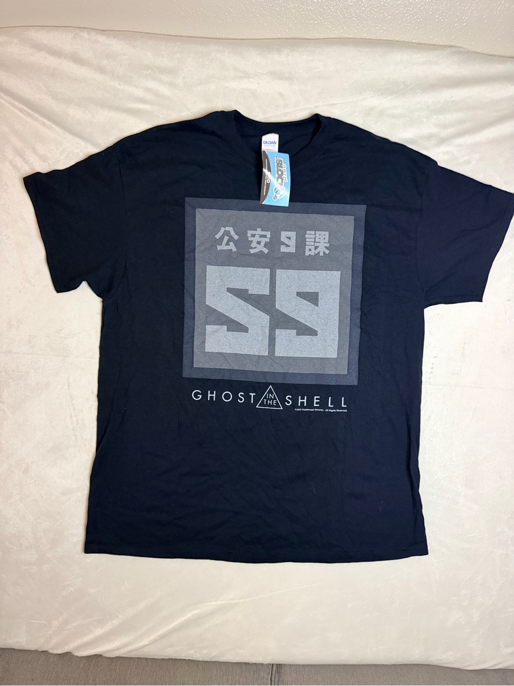 Gildan Navy Ghost in the Shell Graphic Tee